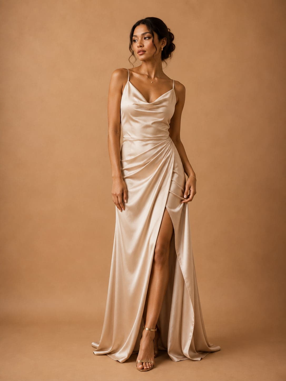 Robe en satin